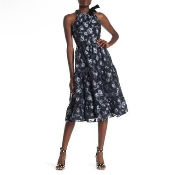 Kate Spade Prairie Rose Velvet Tie Dress Size 0 - Picture 1 of 8